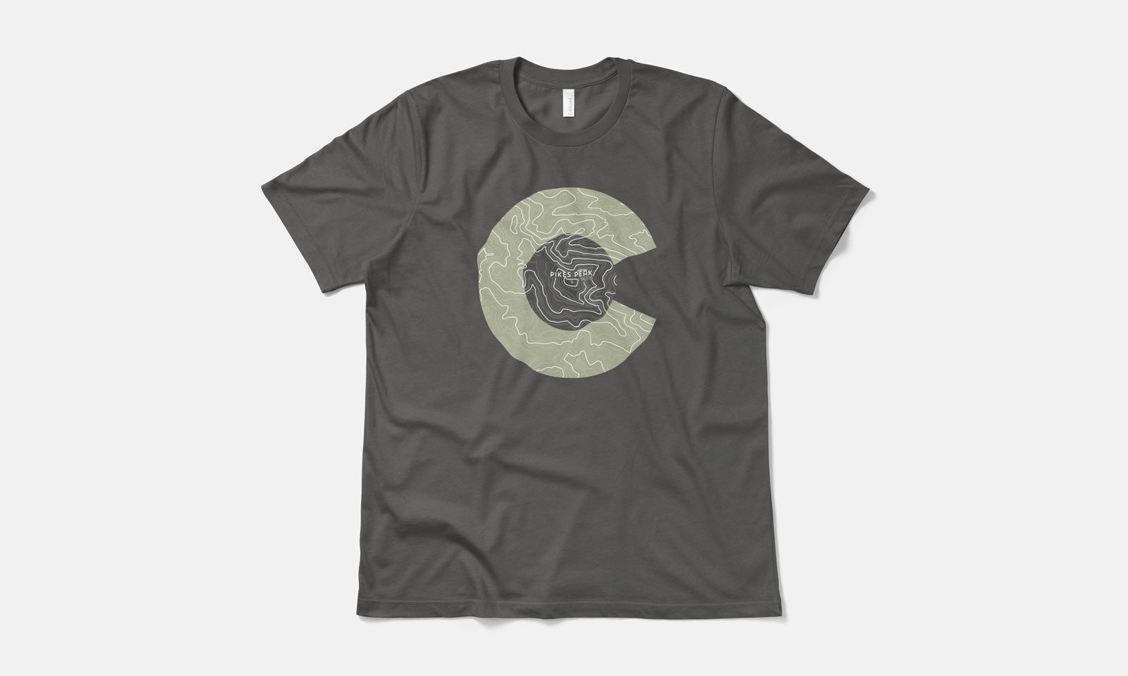 Pikes Peak Topo 14er Shirt