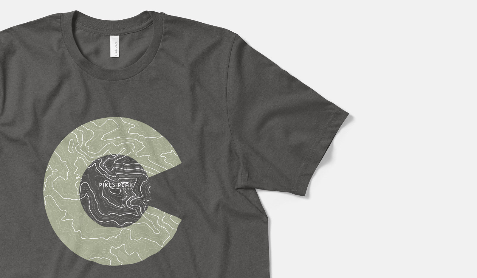 Pikes Peak Topo 14er Shirt