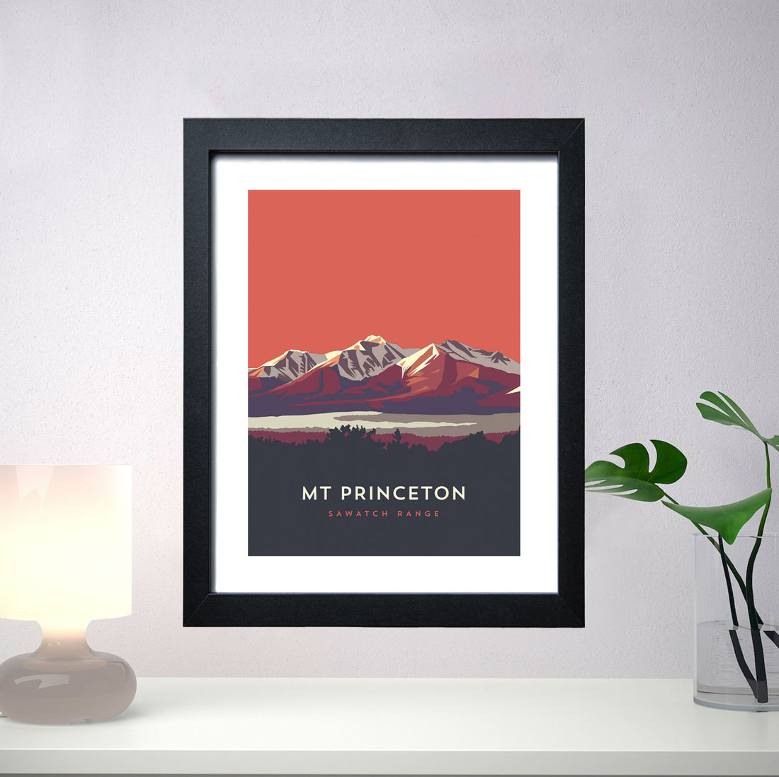 Mount Princeton Colorado 14er Framed Poster