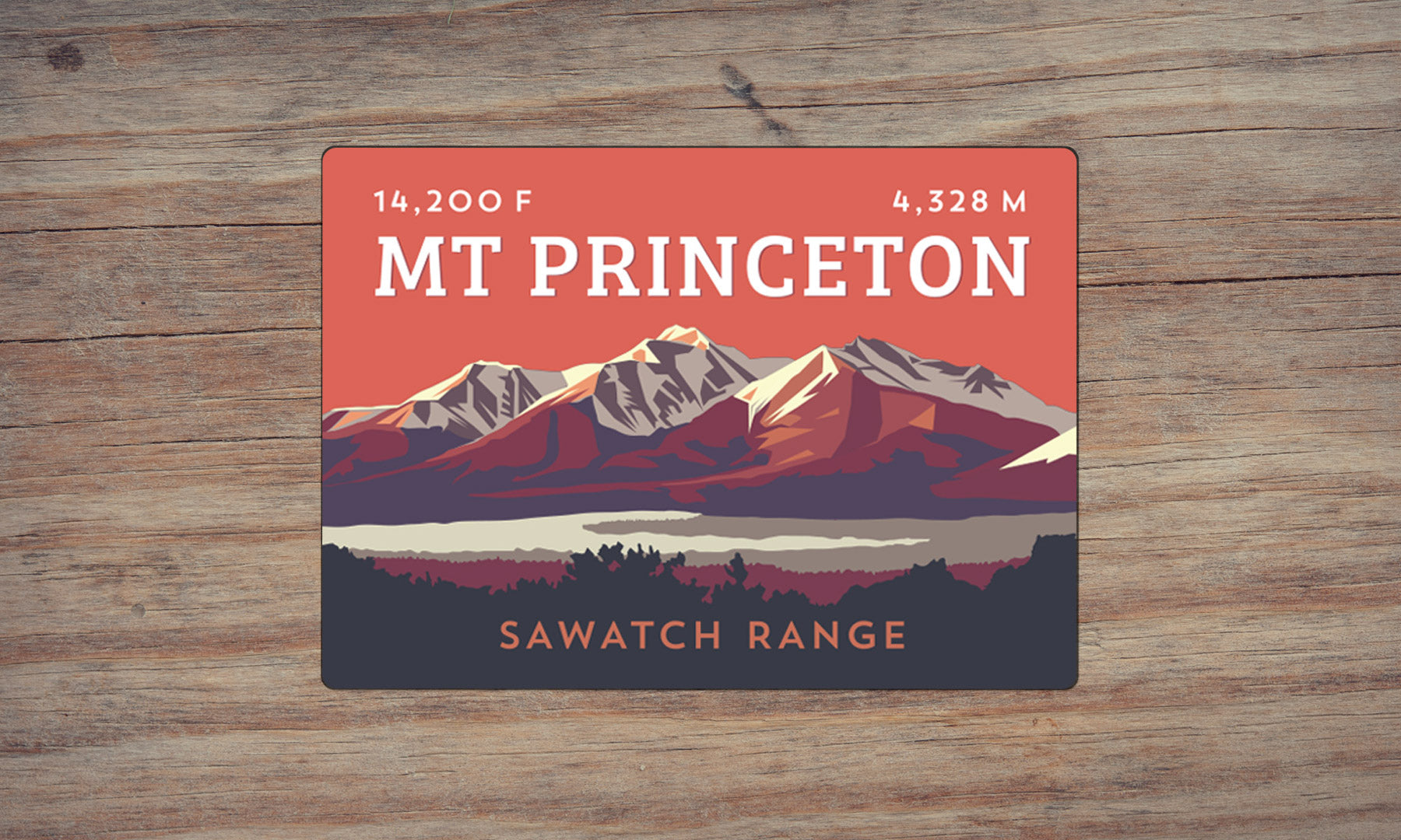 Mount Princeton Colorado 14er Magnet