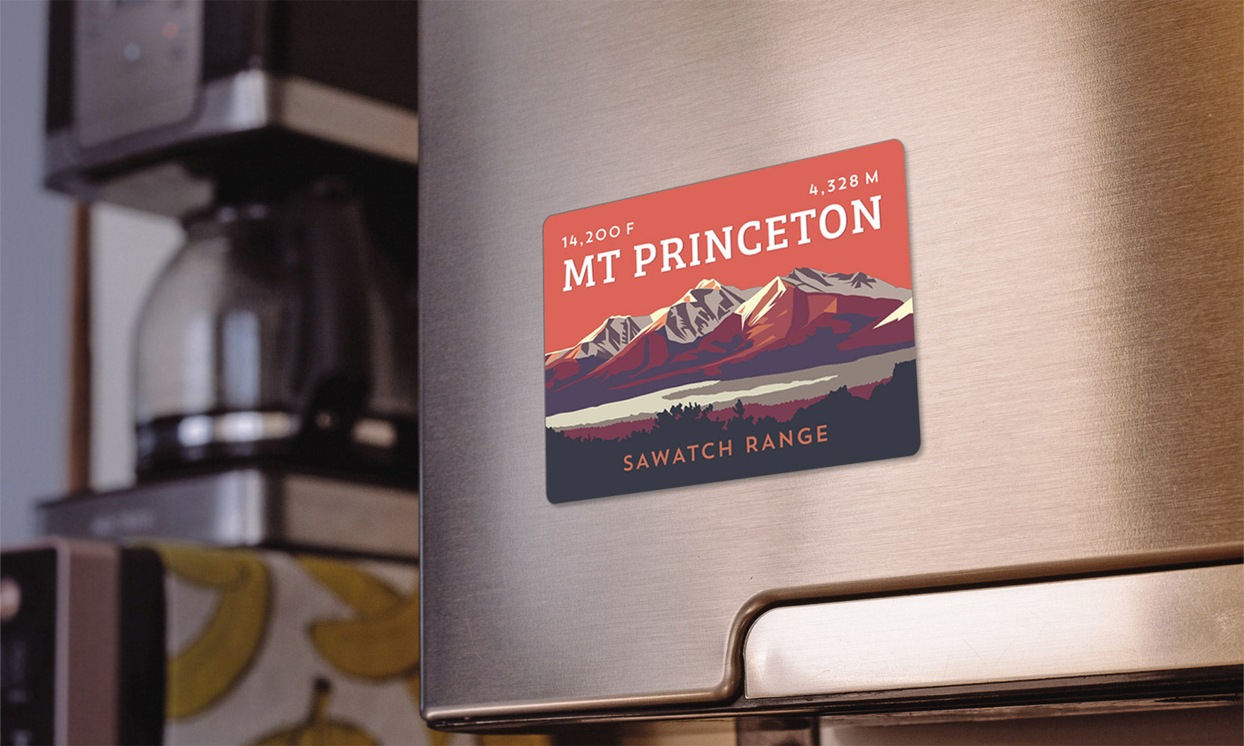 Mount Princeton Colorado 14er Magnet