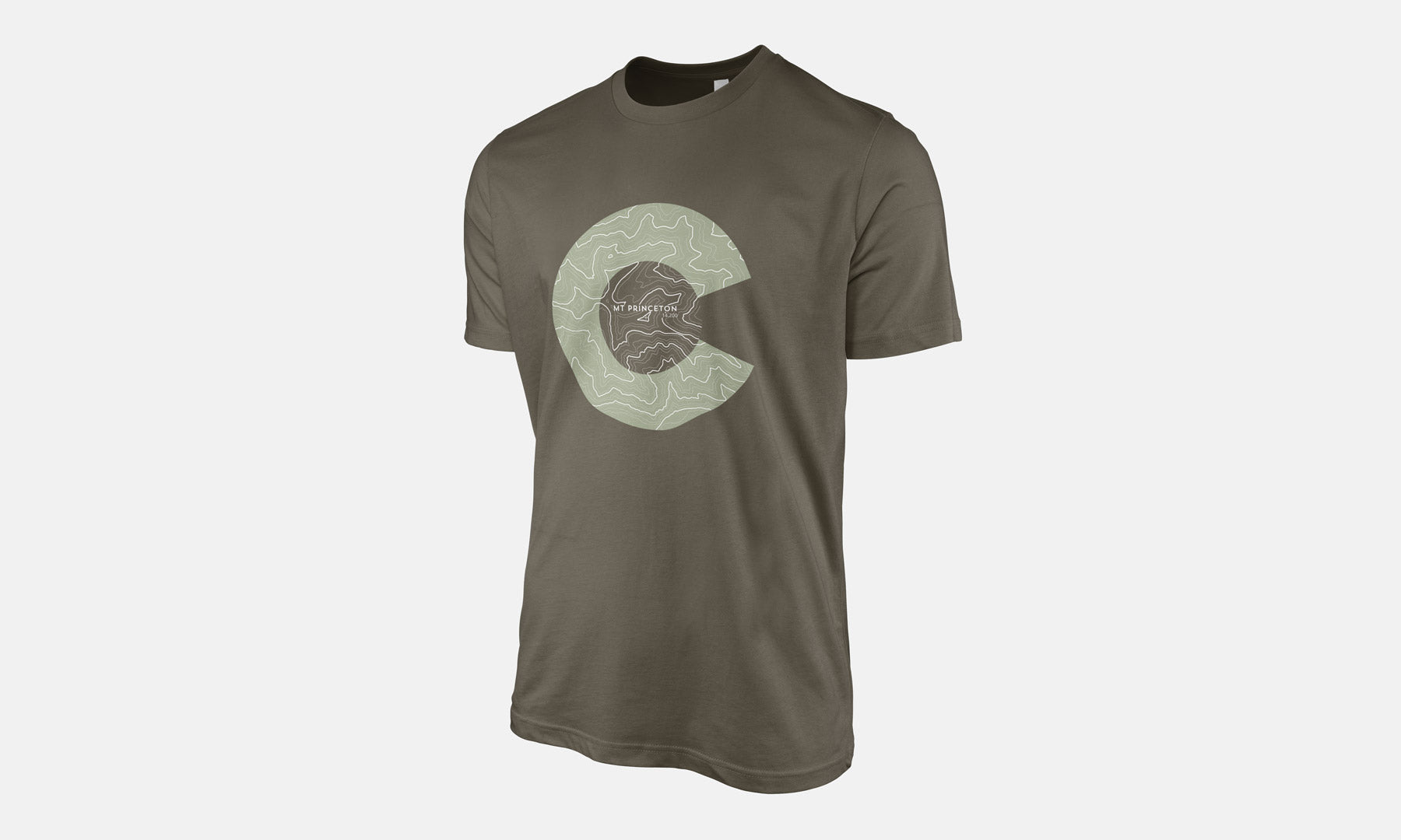 Mount Princeton Topo 14er Shirt