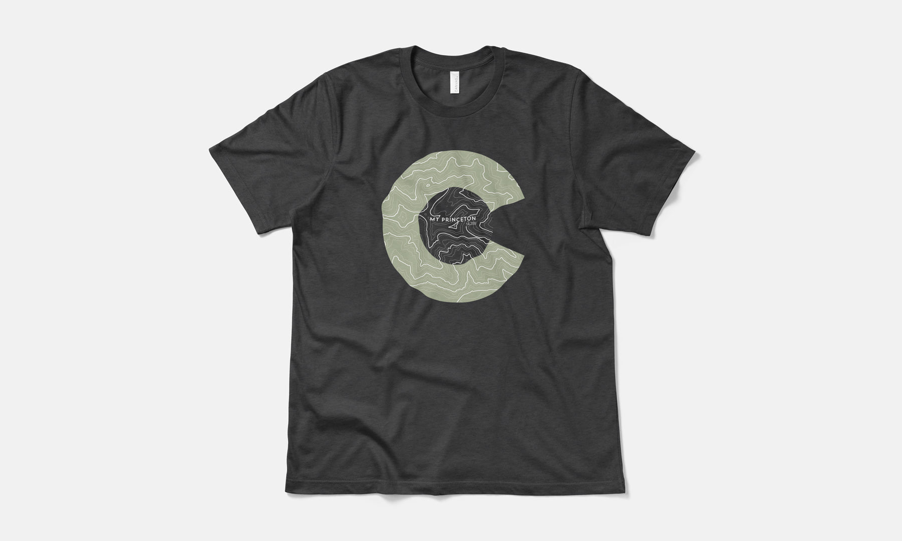 Mount Princeton Topo 14er Shirt