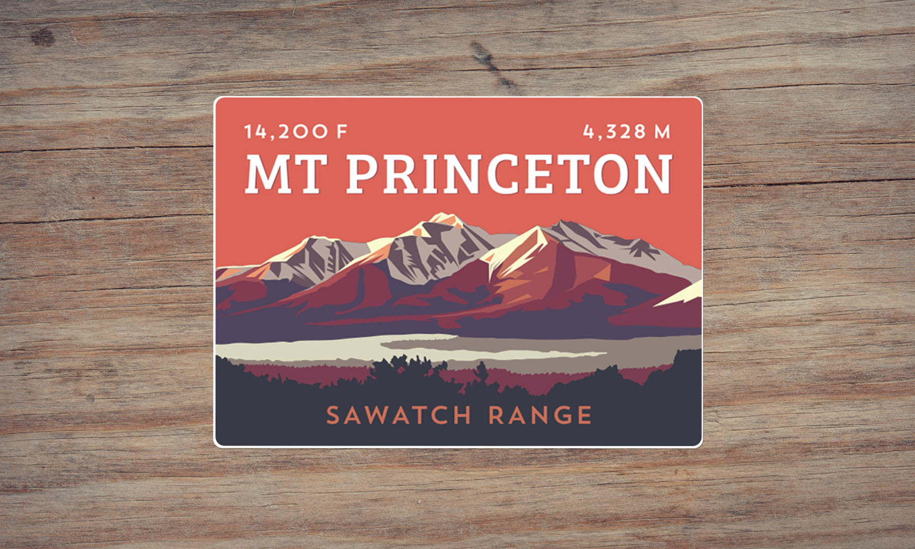Mount Princeton Colorado 14er Sticker