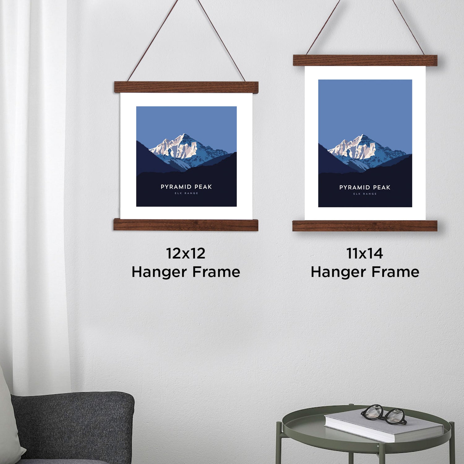 Pyramid Peak Colorado 14er Hanger Frame Poster