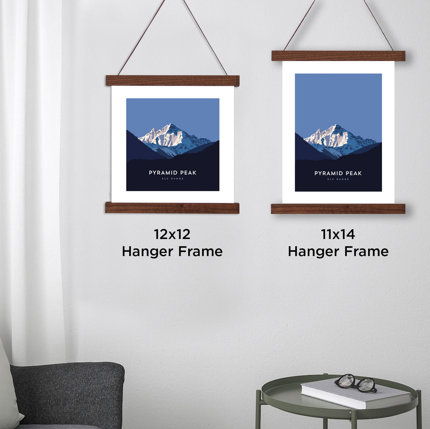 Pyramid Peak Colorado 14er Hanger Frame Poster