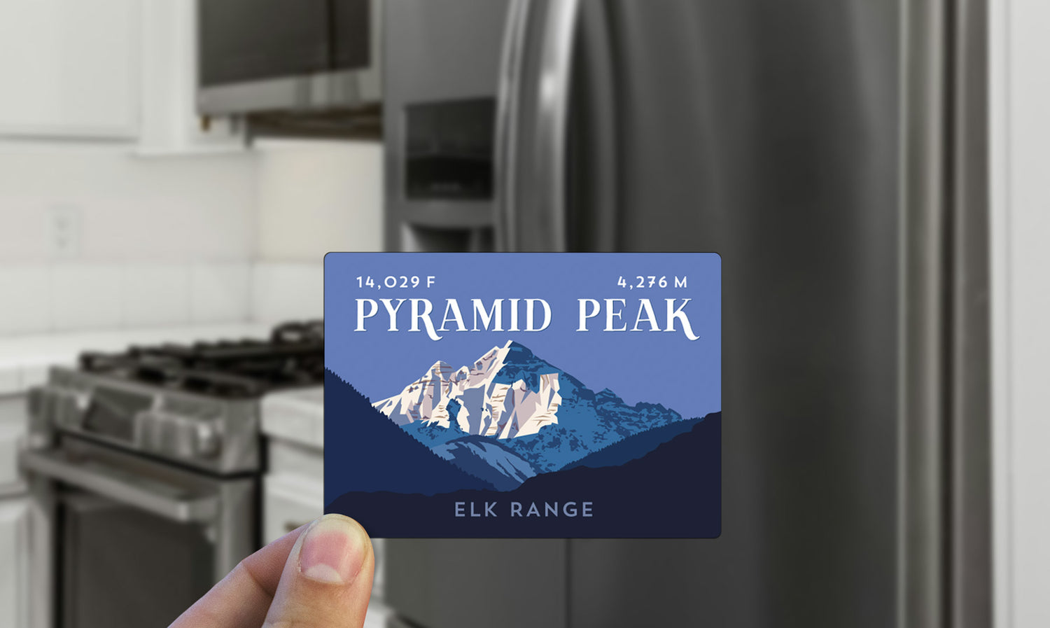 Pyramid Peak Colorado 14er Magnet