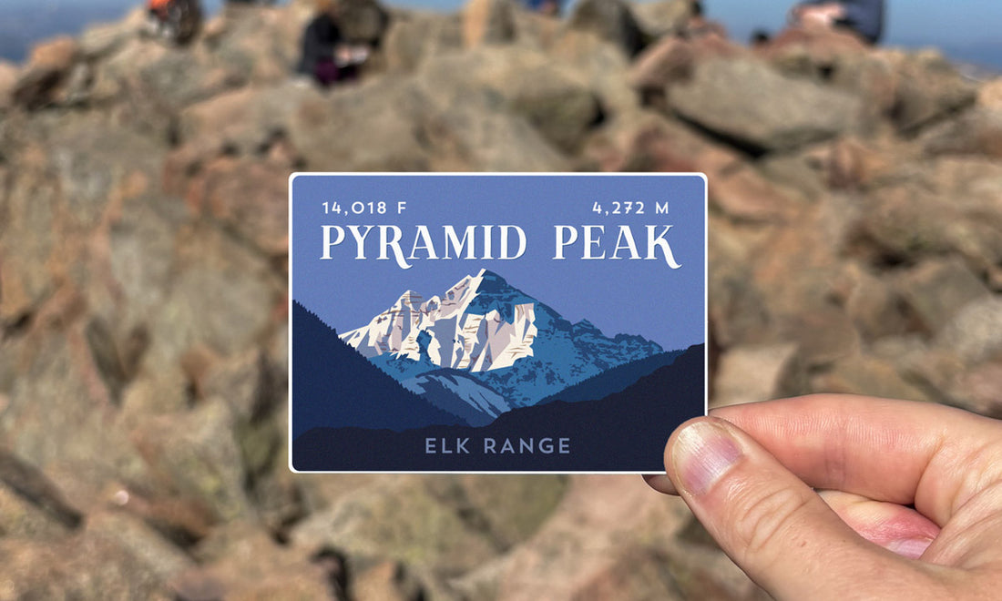 Pyramid Peak Colorado 14er Sticker