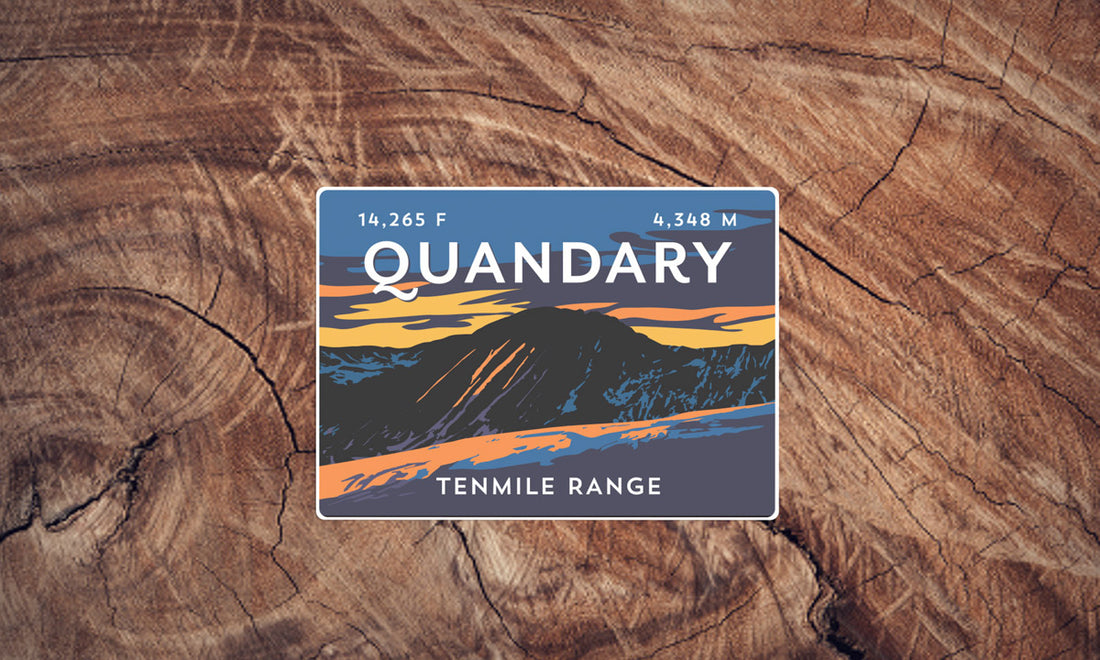 Quandary Peak Colorado 14er Sticker