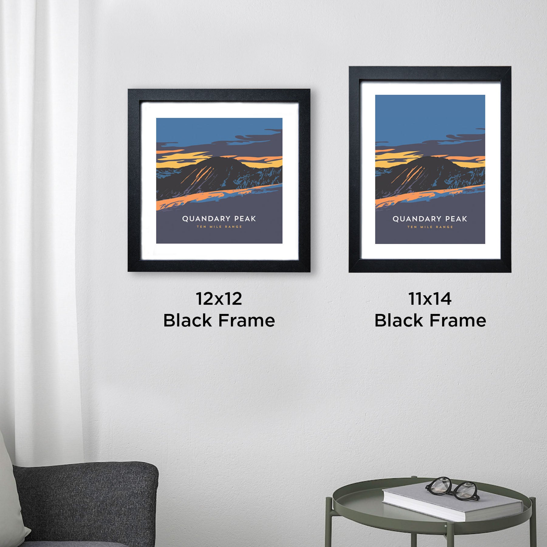 Quandary Peak Colorado 14er Framed Poster