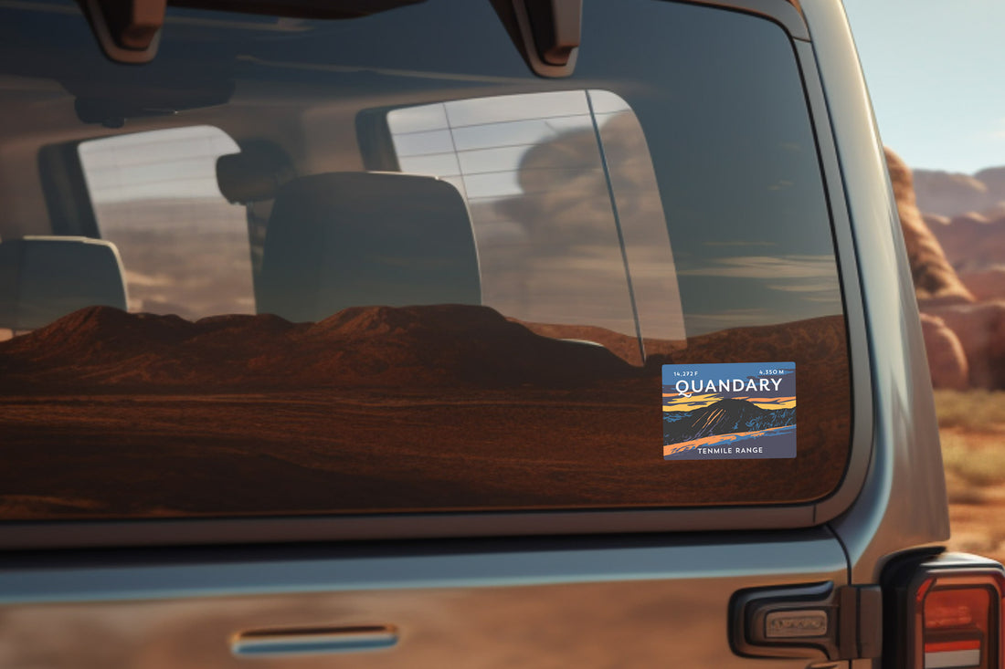 Quandary Peak Colorado 14er Sticker