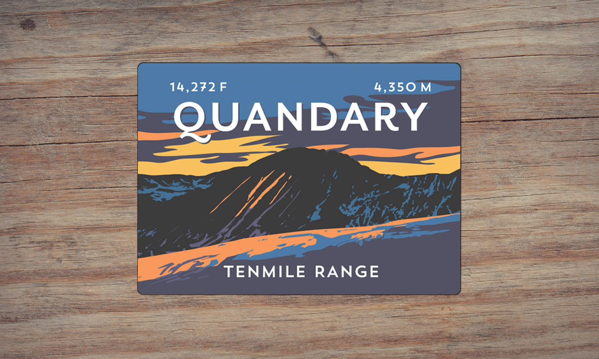 Quandary Peak Colorado 14er Magnet