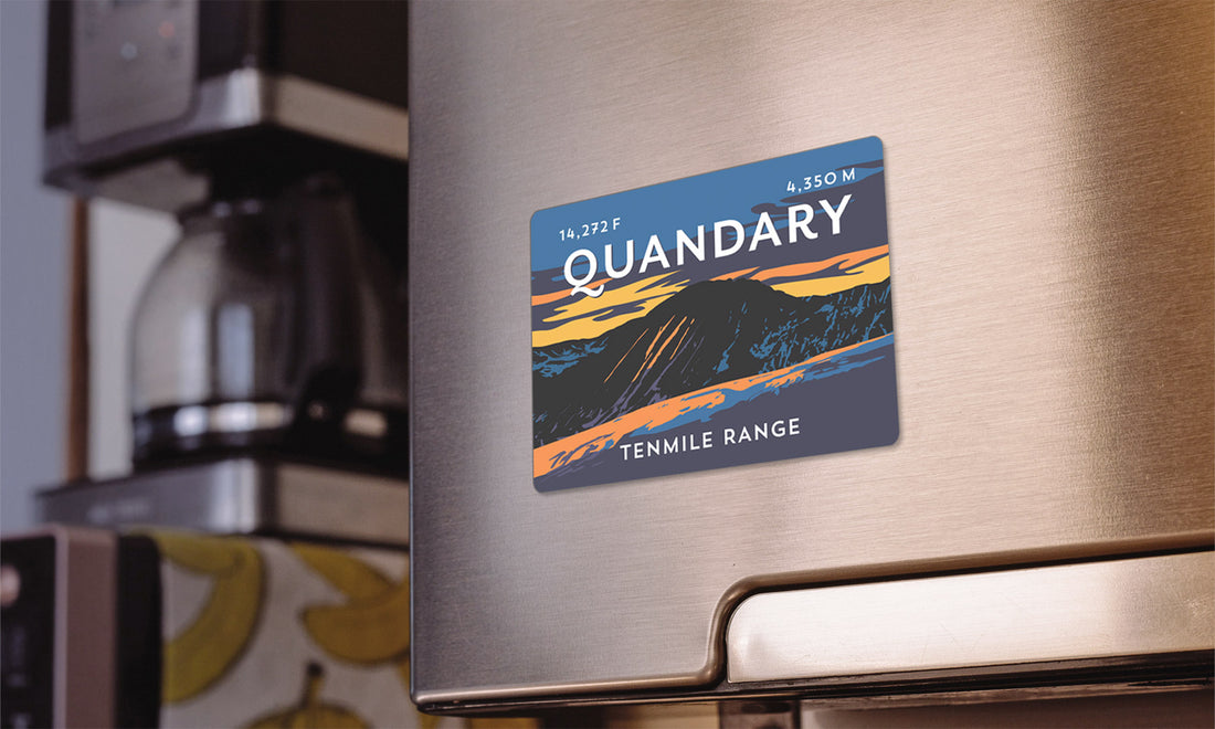 Quandary Peak Colorado 14er Magnet