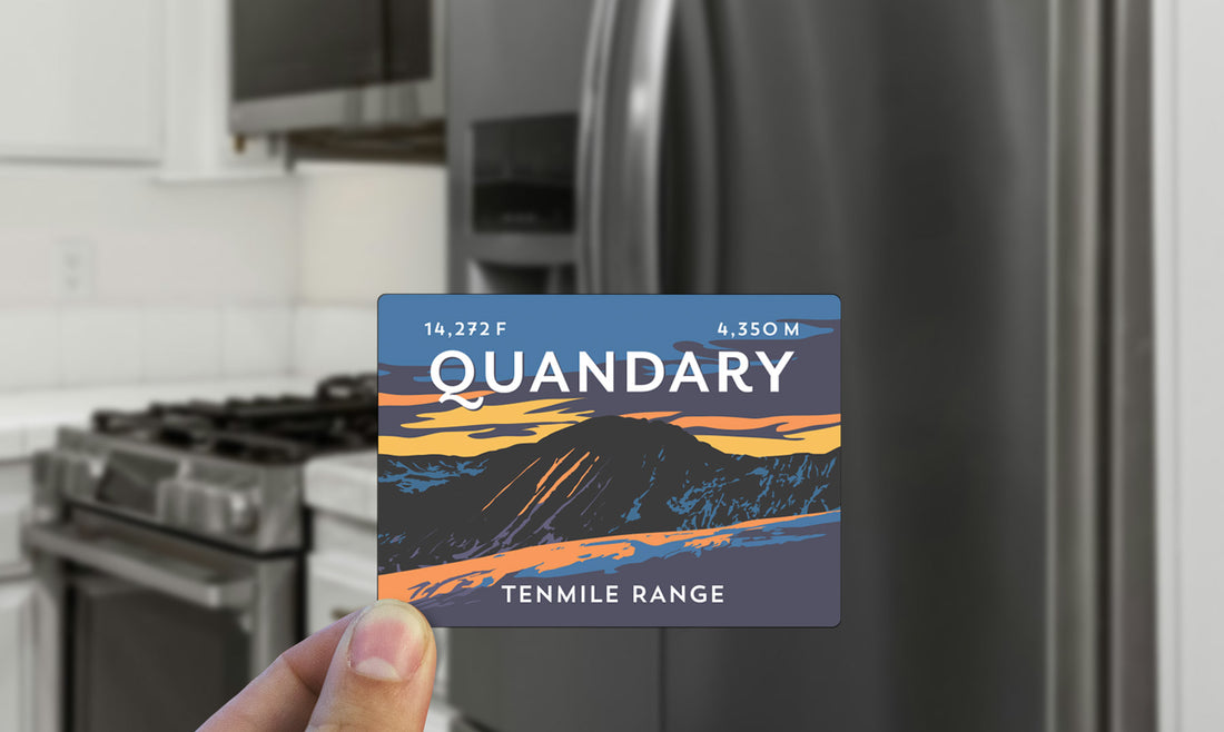 Quandary Peak Colorado 14er Magnet