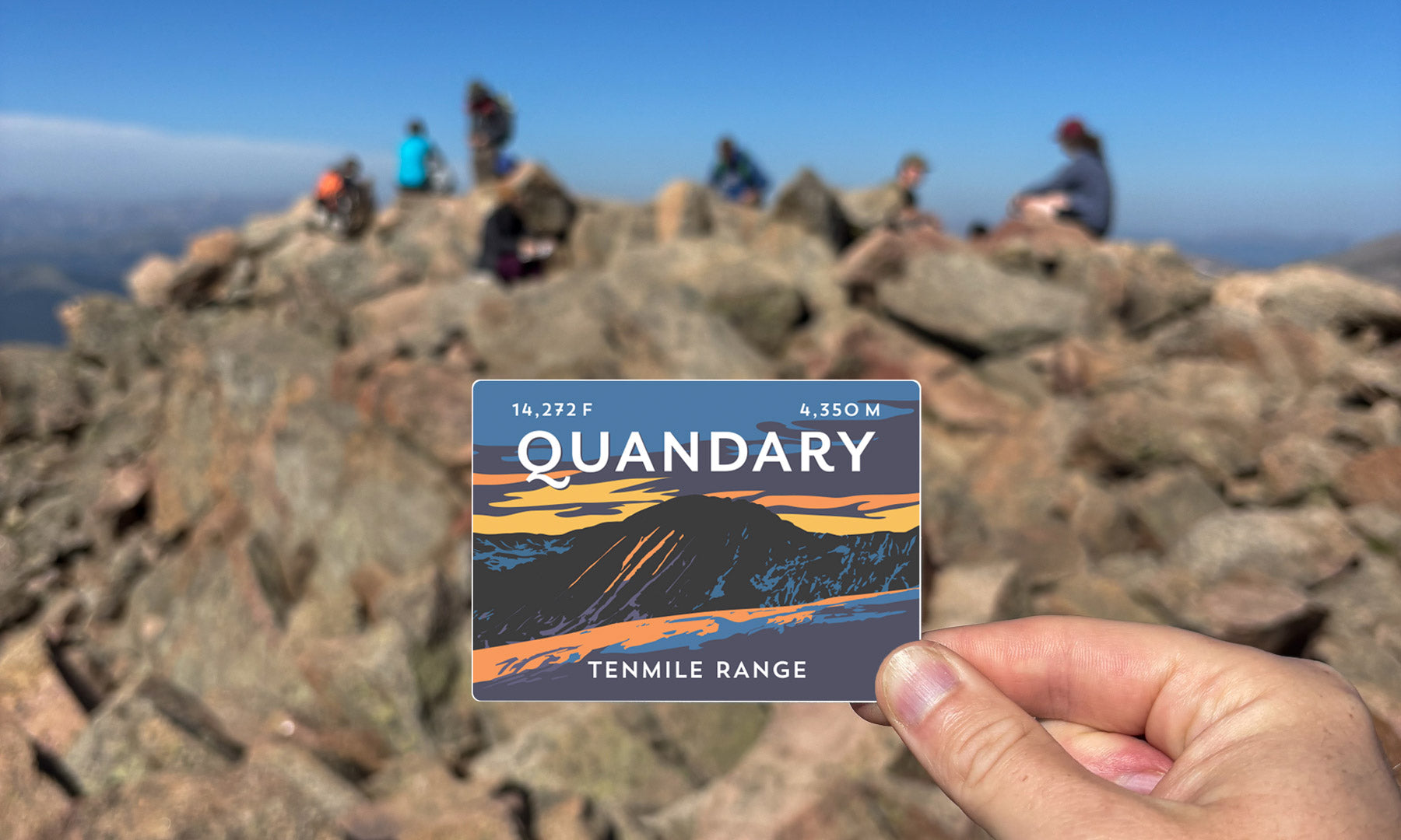 Quandary Peak Colorado 14er Sticker