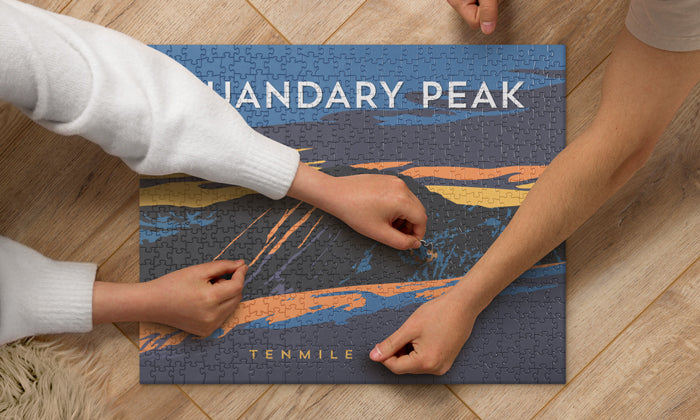 Quandary Peak Colorado 14er Mountain Jigsaw Puzzle