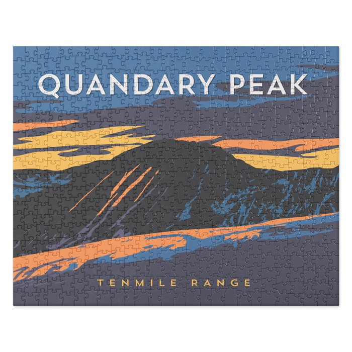 Quandary Peak Colorado 14er Mountain Jigsaw Puzzle