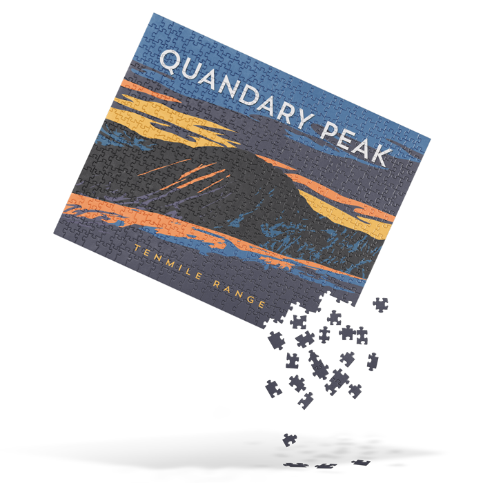 Quandary Peak Colorado 14er Mountain Jigsaw Puzzle