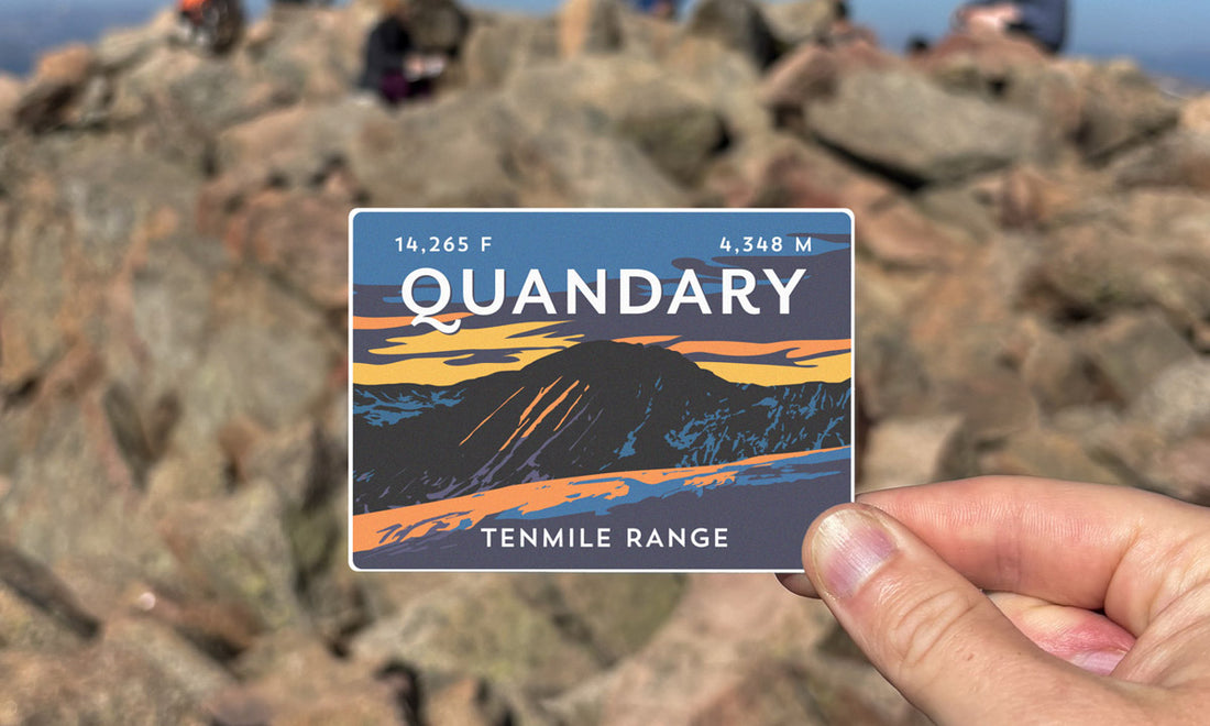 Quandary Peak Colorado 14er Sticker