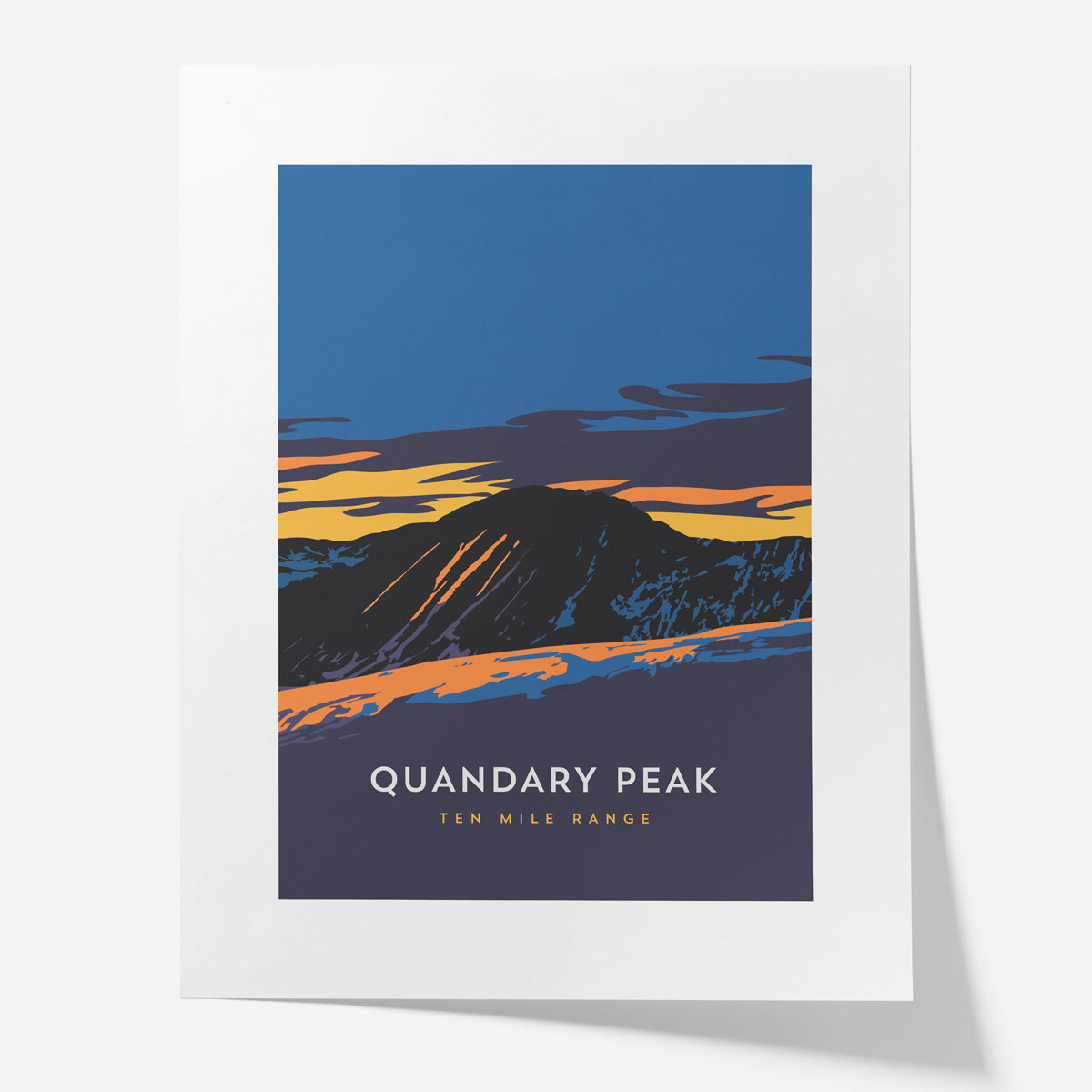 Quandary Peak Colorado 14er Poster