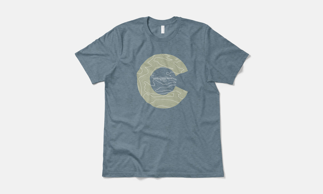 Quandary Peak Topo 14er Shirt