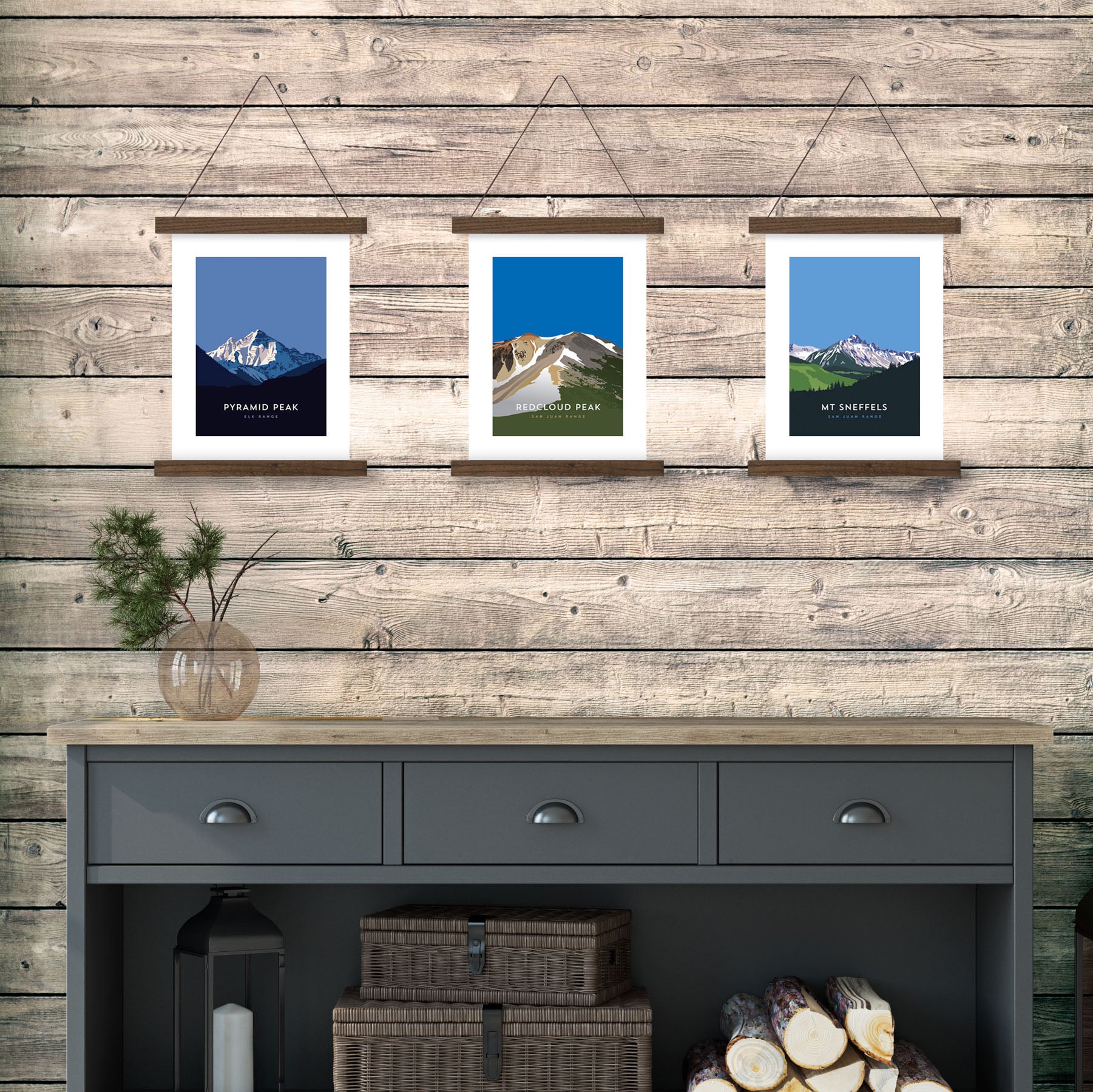 Redcloud Peak Colorado 14er Hanger Frame Poster