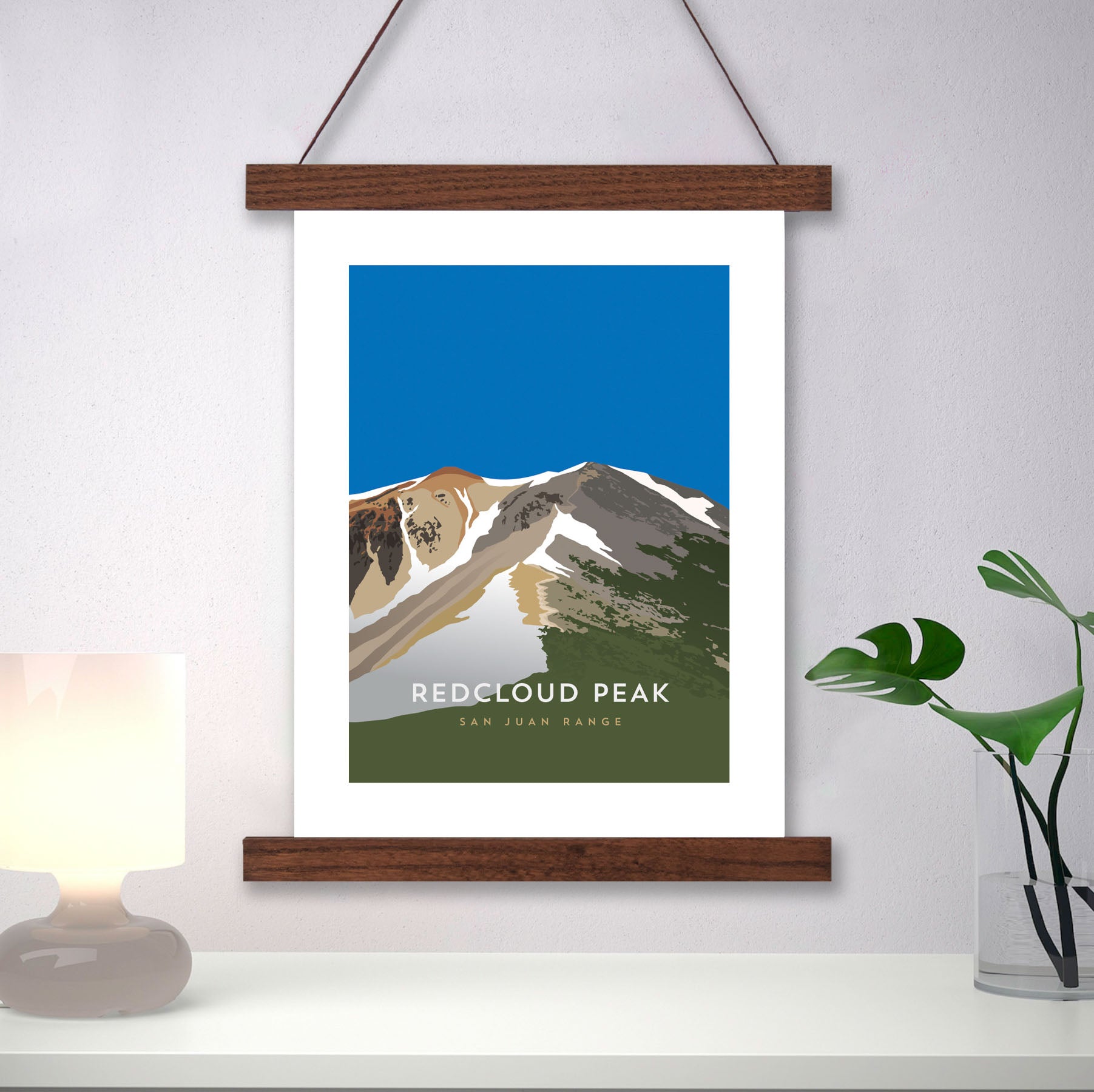 Redcloud Peak Colorado 14er Hanger Frame Poster