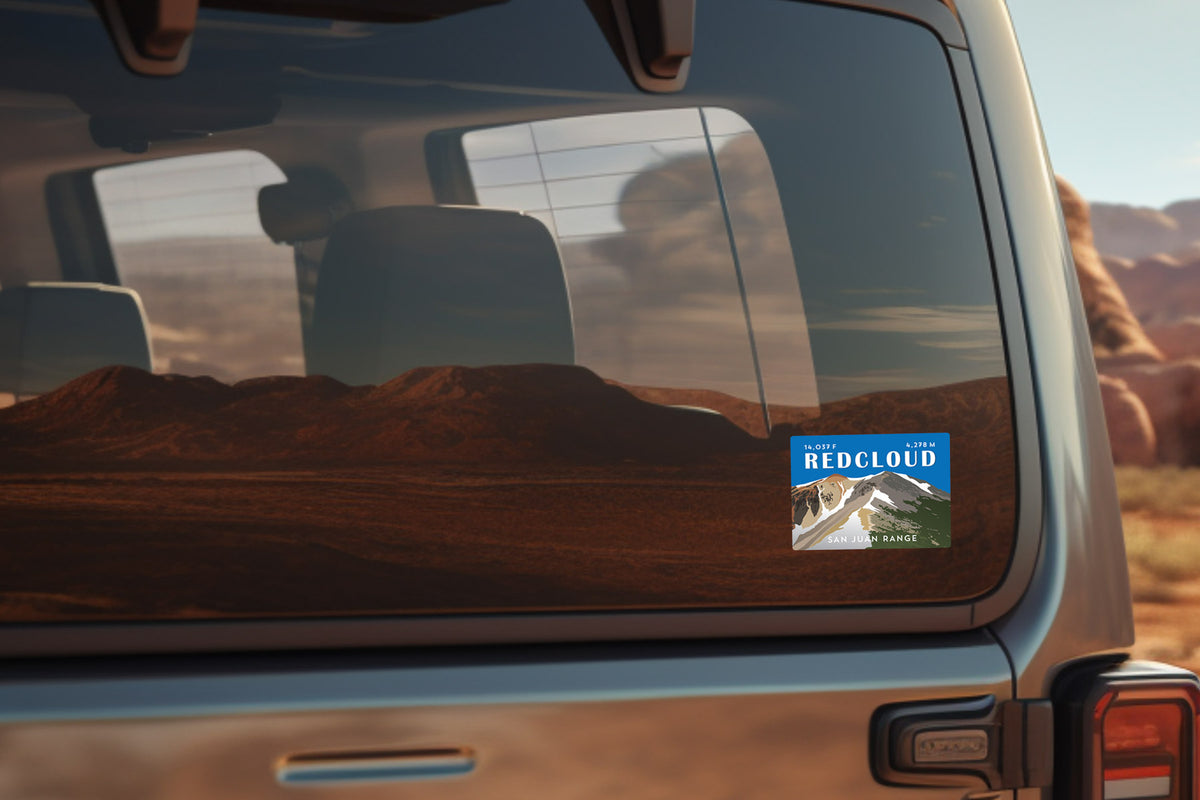 Redcloud Peak Colorado 14er Sticker