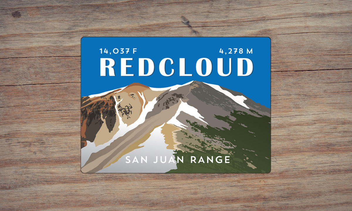 Redcloud Peak Colorado 14er Magnet