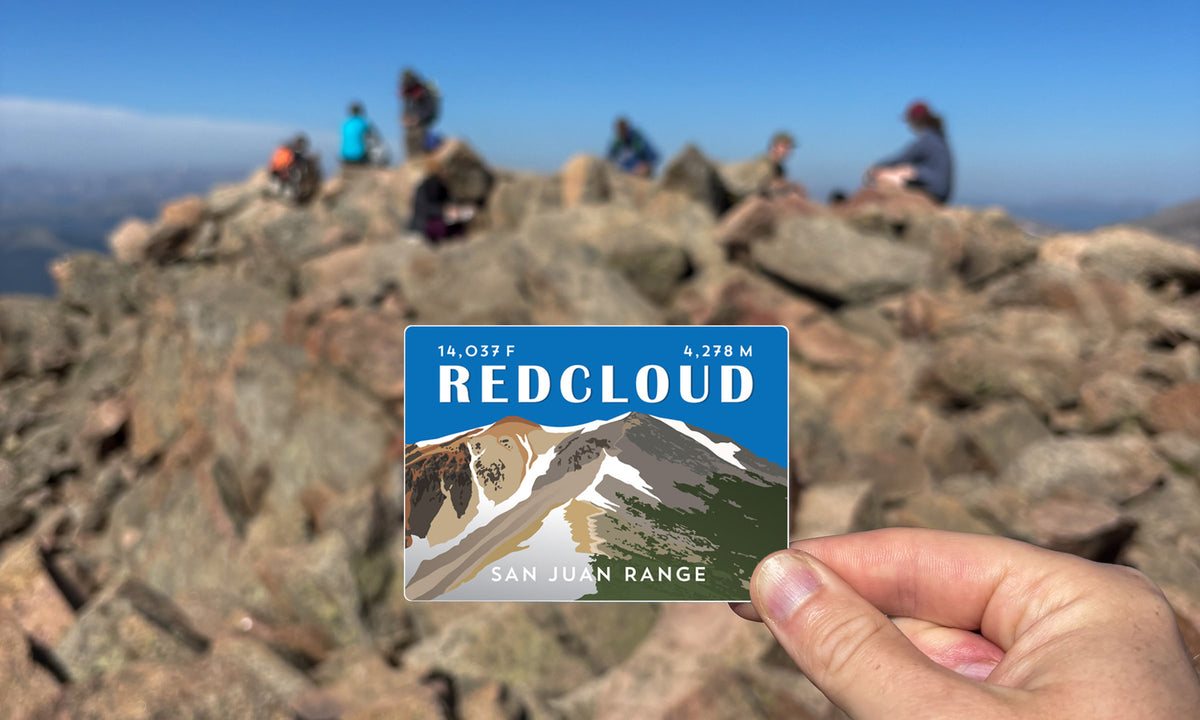 Redcloud Peak Colorado 14er Sticker