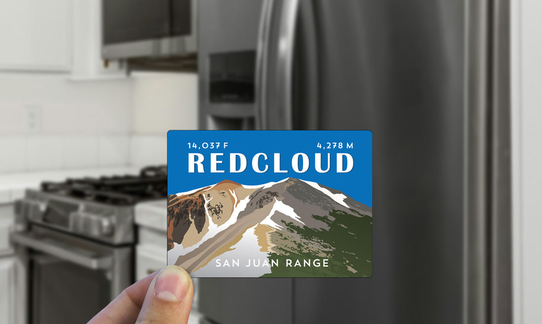 Redcloud Peak Colorado 14er Magnet