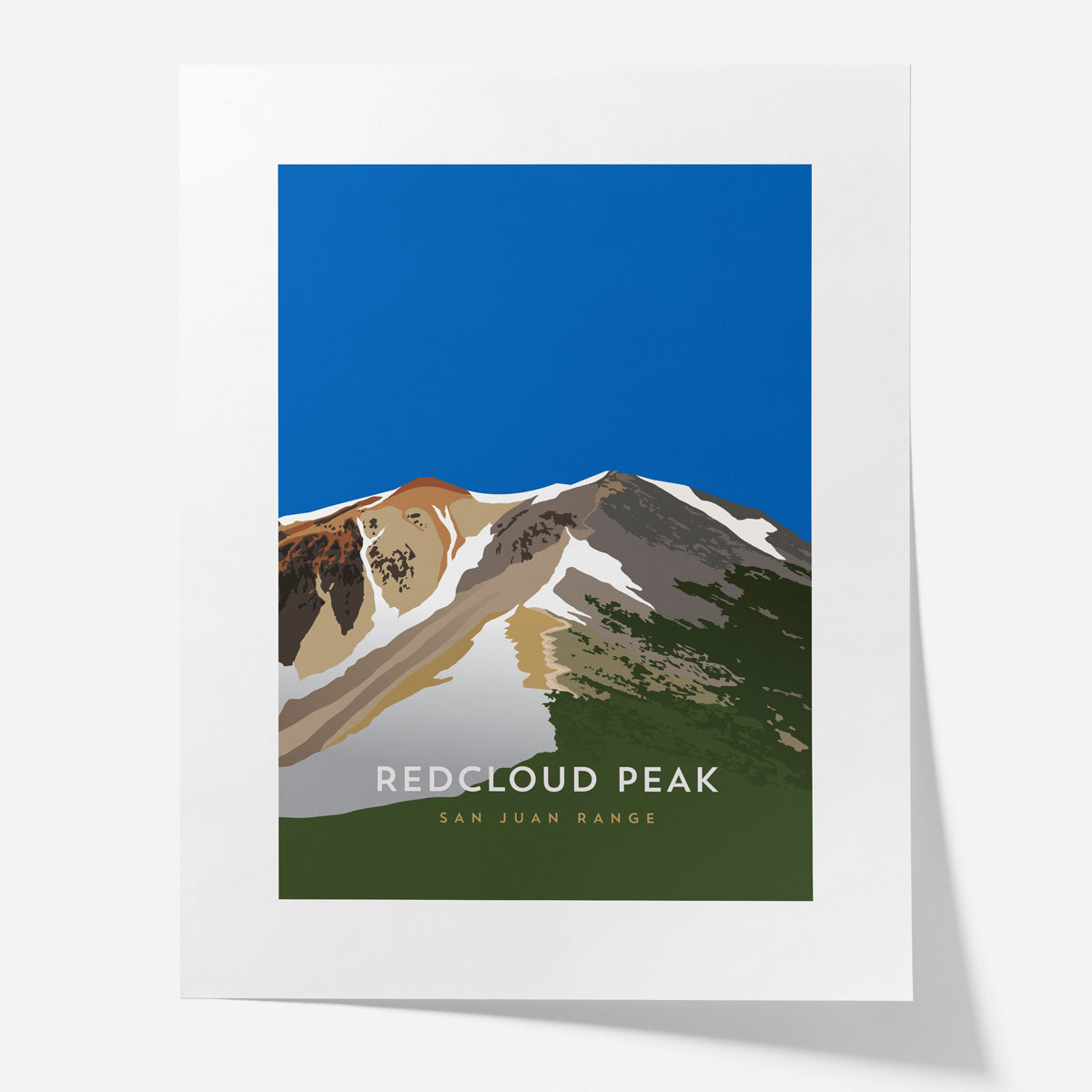 Redcloud Peak Colorado 14er Poster