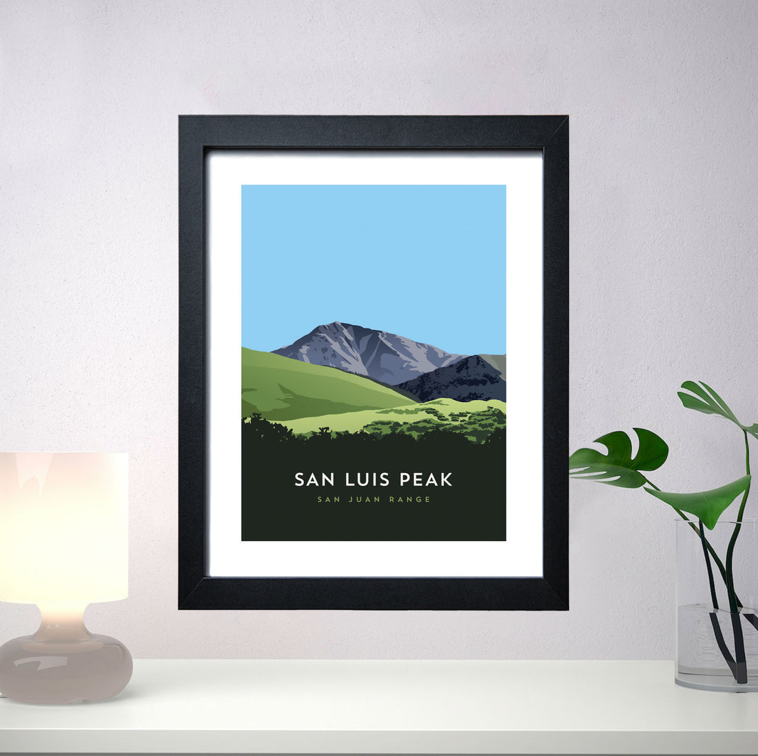 San Luis Peak Colorado 14er Framed Poster