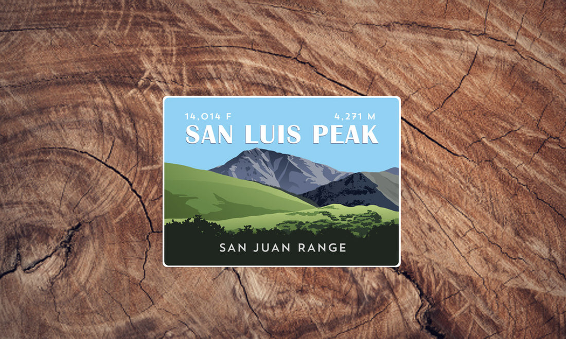 San Luis Peak Colorado 14er Sticker