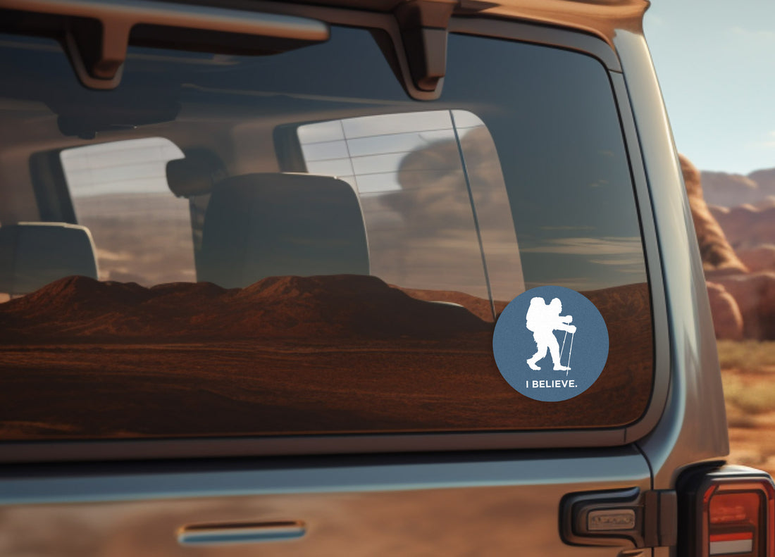 Sasquatch Backpacking I Believe Sticker