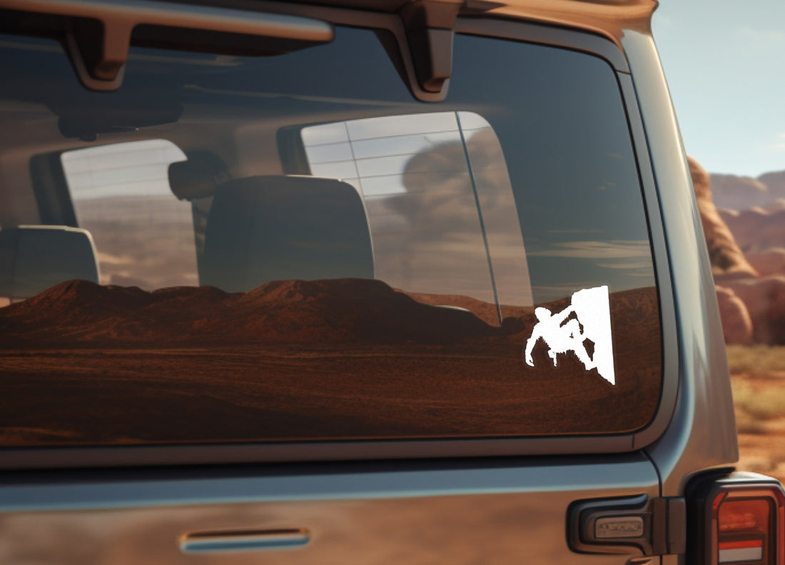 Bigfoot Rock Climbing Sticker Decal