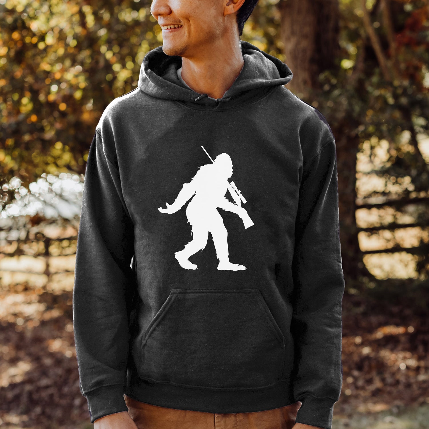 Sasquatch Rifle Hunting Hooded Sweatshirt
