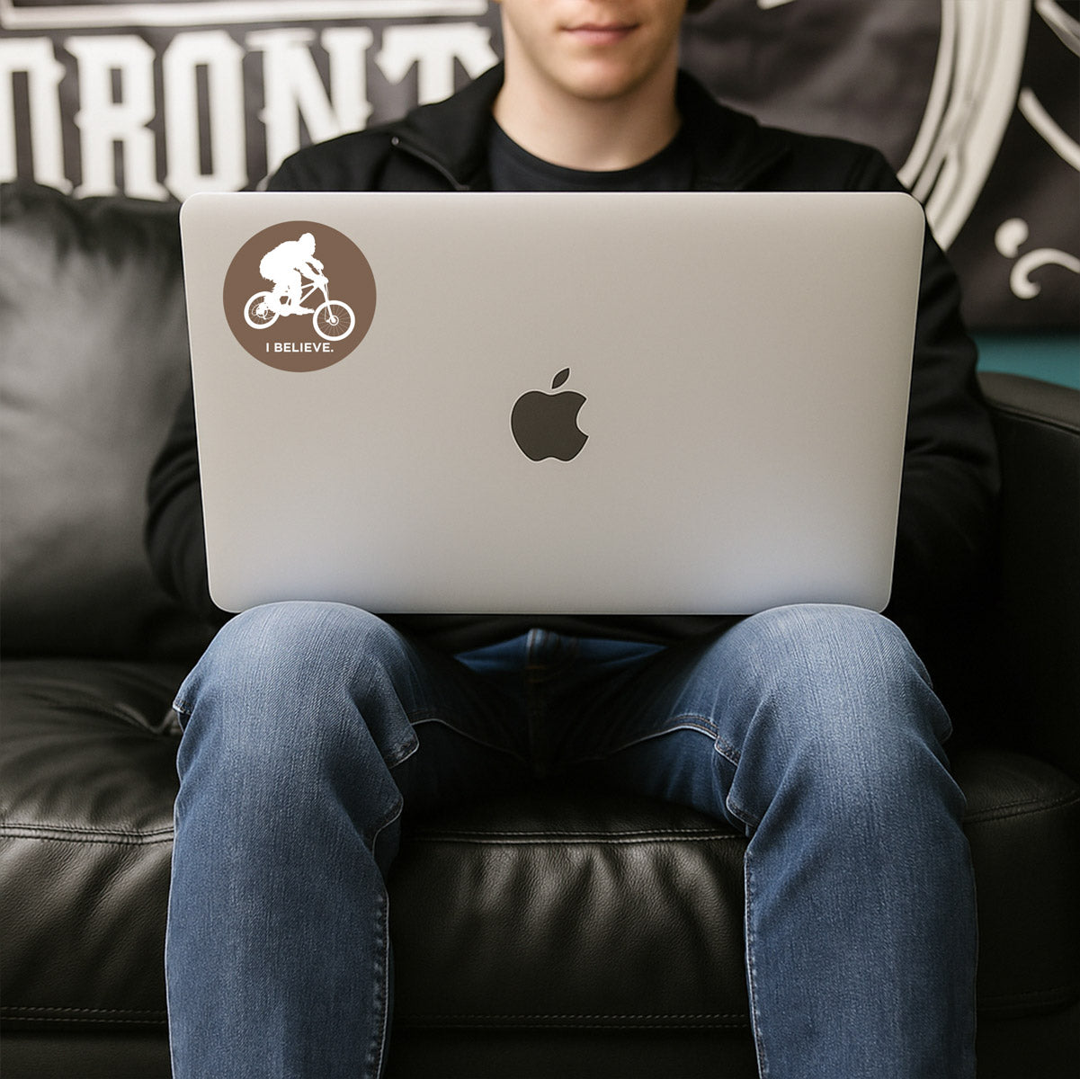 Sasquatch I Believe Mountain Bike Sticker