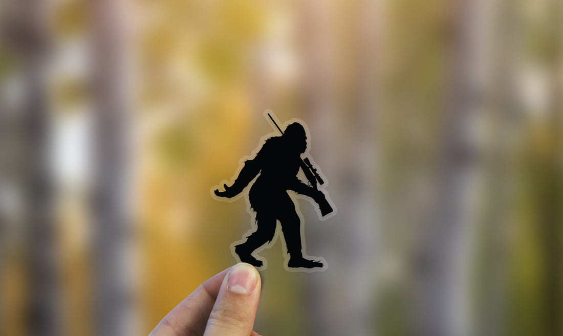 Sasquatch Rifle Hunting Sticker