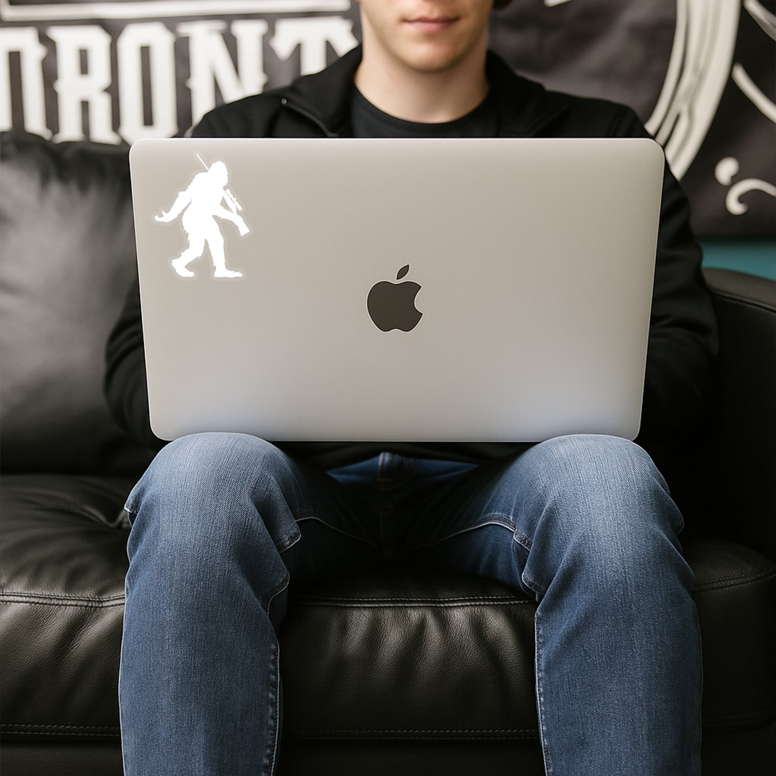 Sasquatch Rifle Hunting Sticker