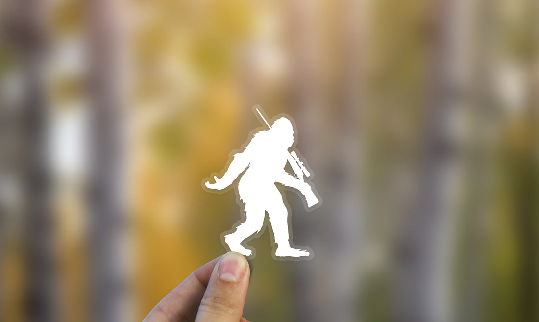 Sasquatch Rifle Hunting Sticker