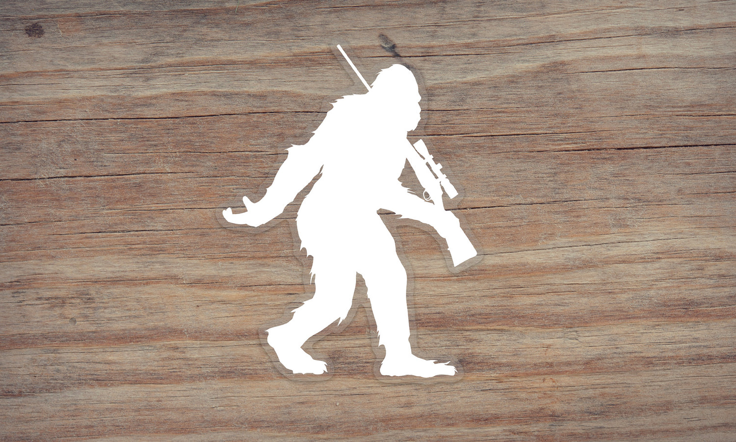 Sasquatch Rifle Hunting Sticker