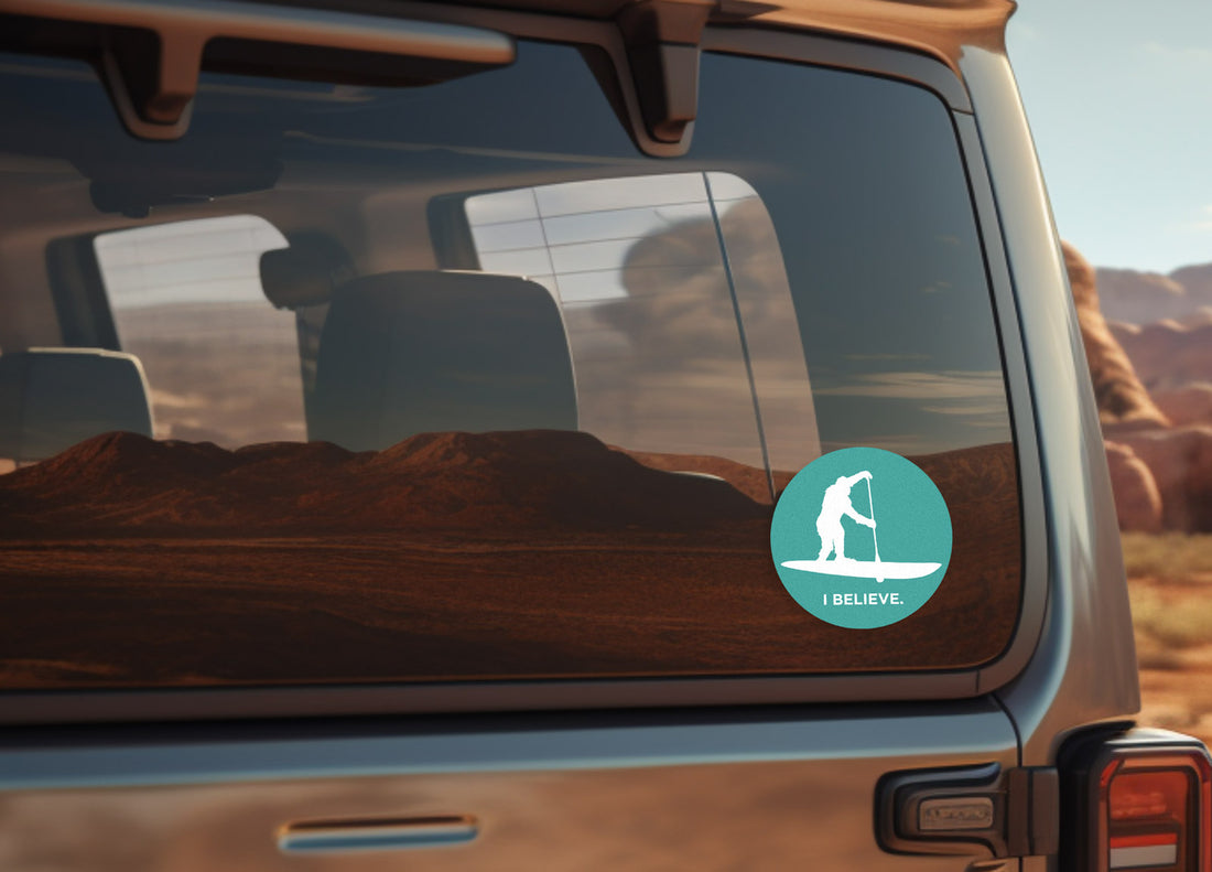 Sasquatch I Believe SUP Sticker