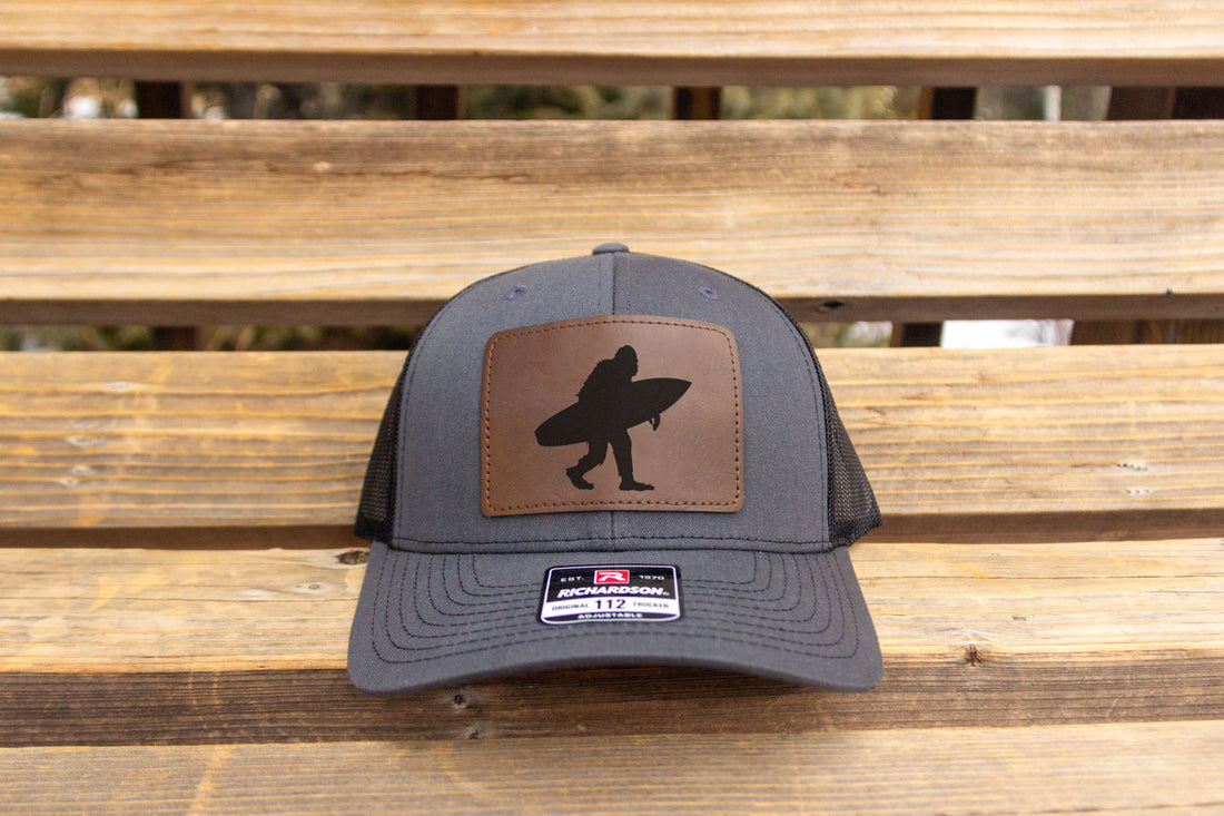 Sasquatch Surfing Hat Charcoal