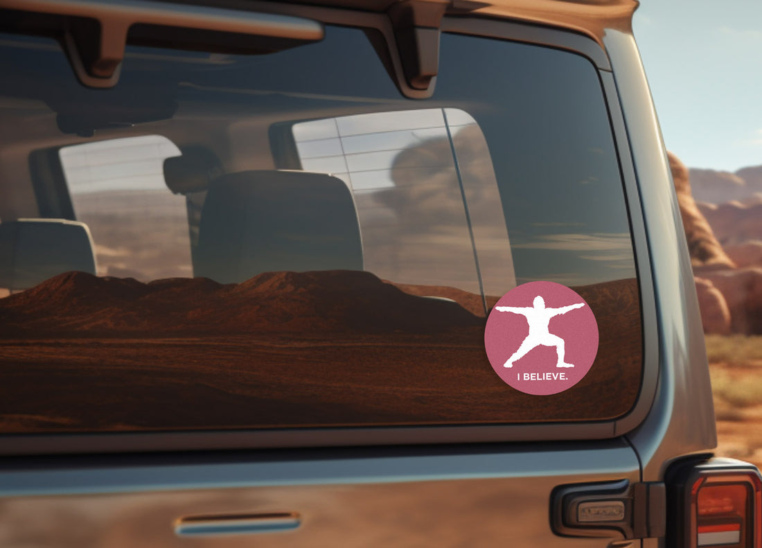 Sasquatch I Believe Yoga Sticker