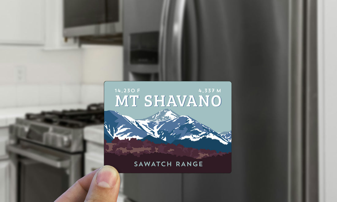 Mount Shavano Colorado 14er Magnet