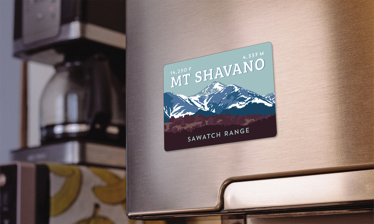 Mount Shavano Colorado 14er Magnet