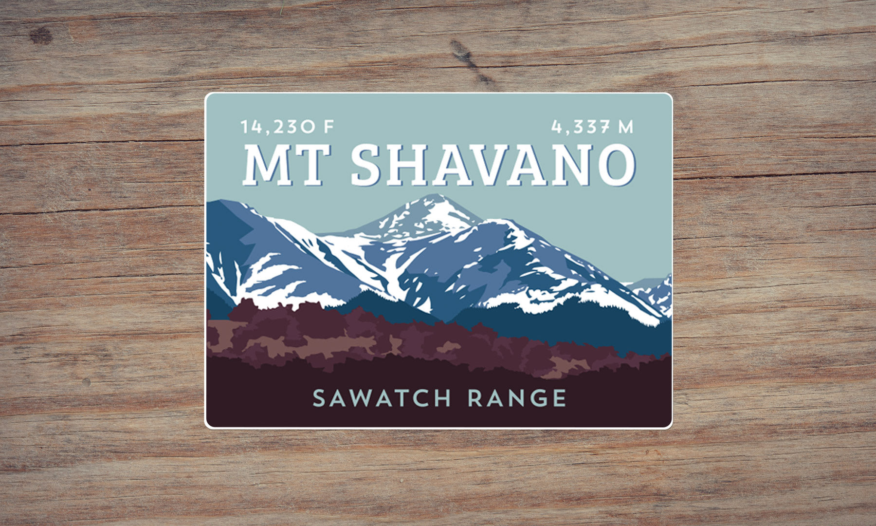 Mount Shavano Colorado 14er Sticker