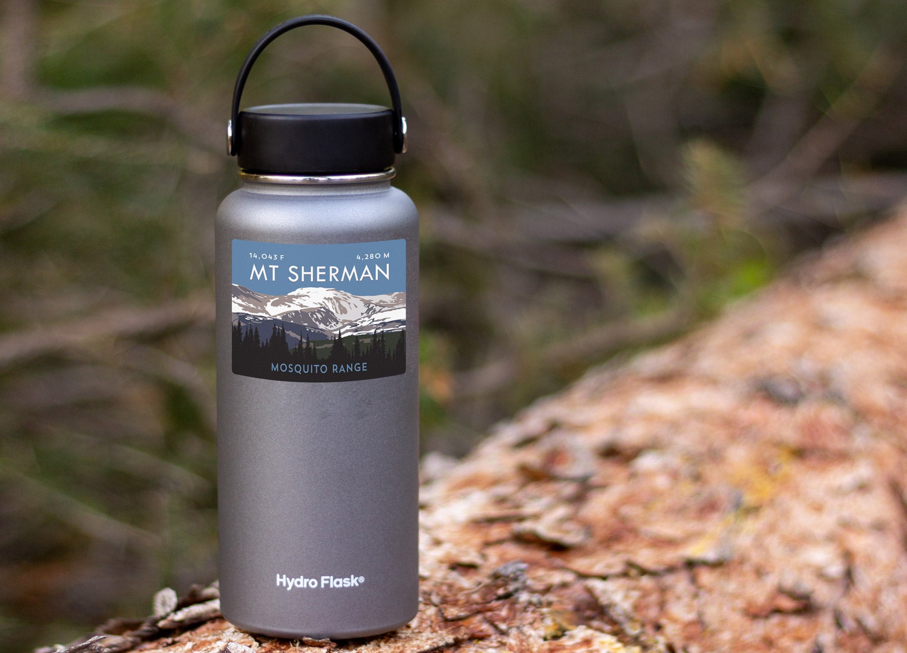 Mount Sherman Colorado 14er Sticker