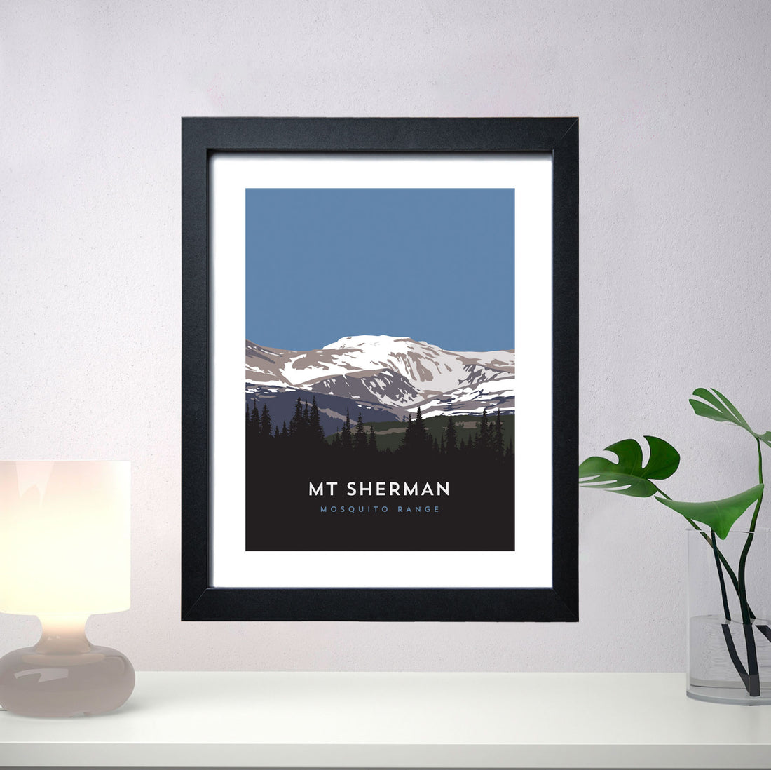 Mount Sherman Colorado 14er Framed Poster